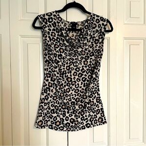 Ann Taylor Leopard Print Sleeveless Top